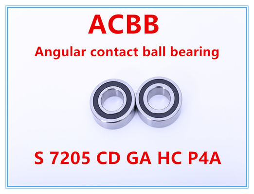 Bolas de cerámica 28000RPM-30000RPM de la precisión de S 7205 CDGA HCP4A