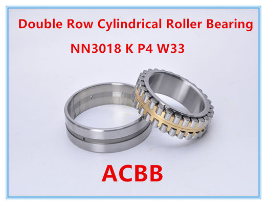 Roulement à rouleaux cylindrique de rangée de double de NN3018 K P4 W33
