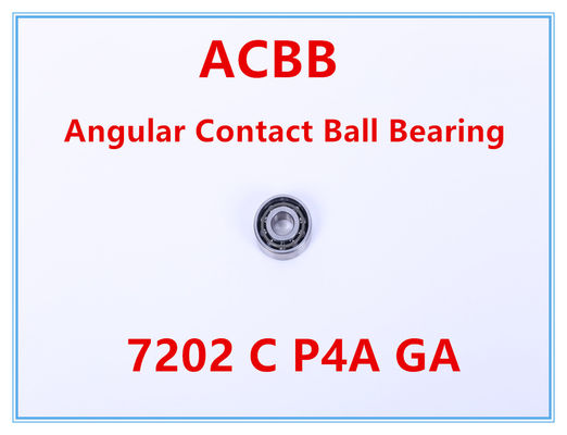 7202 rodamiento de bolitas angular del contacto de C P4A GA
