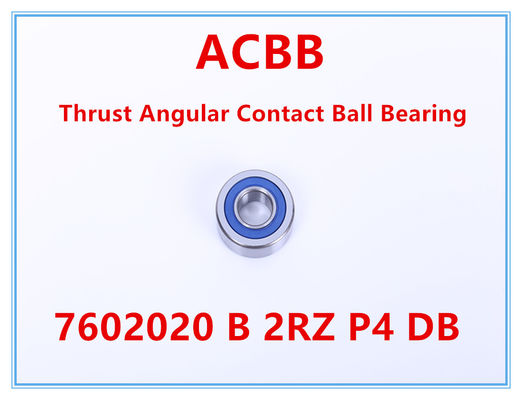 7602020 da pressão alta da rigidez do DB de B 2RZ P4 rolamento de esferas angular do contato