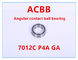 7012 ángulo angular 10000RPM-12000RPM del rodamiento de bolitas del contacto de C P4A GA