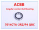 Rolamento de esferas angular do contato de 7014CTA 2RZ/P4 QBC