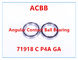 71918 rolamentos angulares do contato da precisão de C P4A GA