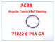 71822 C P4A GA   Angular Contact Ball Bearing