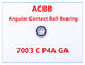 7003 rodamiento de bolitas angular del contacto de C P4A GA