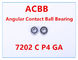 7202 C P4A GAの角の接触のボール ベアリング