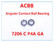 7206 rodamiento de bolitas angular del contacto de C P4A GA