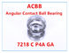 7218 contato angular de C P4A GA que carrega a rigidez alta