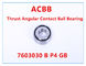 7603030 da pressão alta da rigidez de B P4 GB rolamento de esferas angular do contato