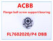 Ρουλεμάν υποστήριξης βιδών σφαιρών φλαντζών FL7602020/P4 DBB