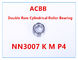 Rolamento de rolo cilíndrico da fileira do dobro de NN3007 K M W33 P4