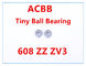 608 rolamentos de esferas minúsculos de ZZ Z4V4
